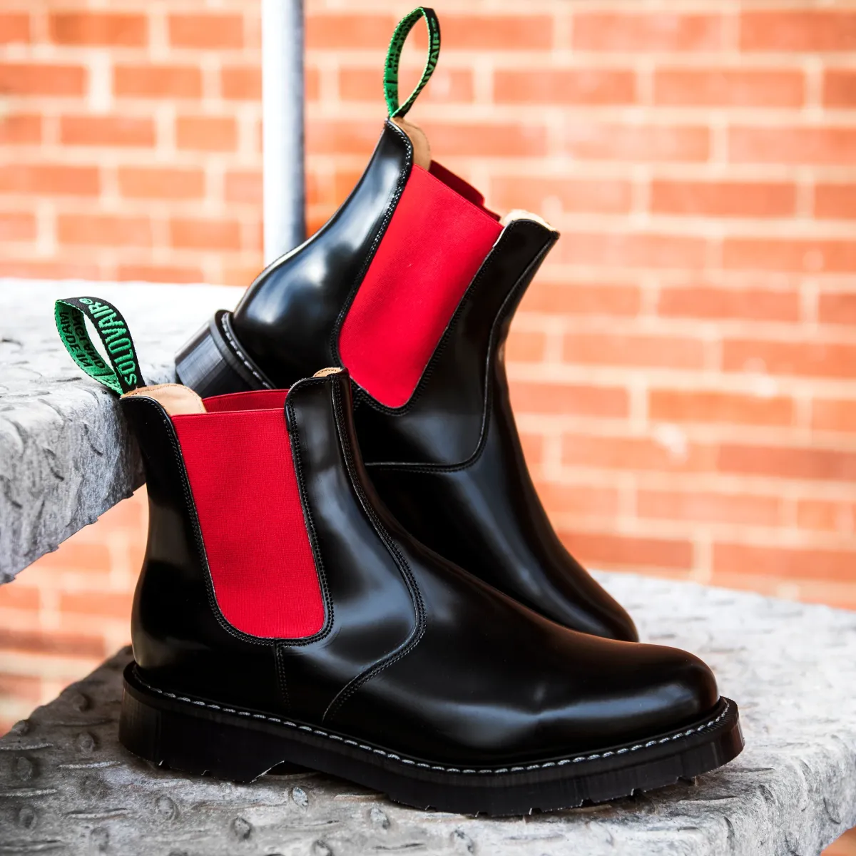 NPS Solovair Red & Black Dealer Boot-Women Dealer Boots|Logger Boots