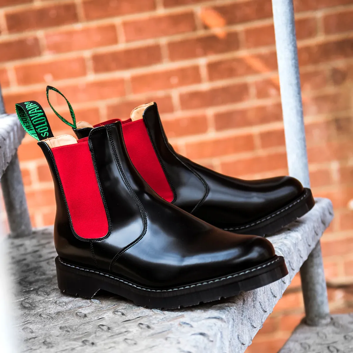 NPS Solovair Red & Black Dealer Boot-Women Dealer Boots|Logger Boots