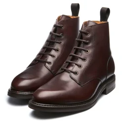 NPS Solovair Walnut Brown Calf 6 Eye Derby Boot- Logger Boots|Derby Boots
