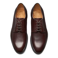 NPS Solovair Walnut Brown Calf 4 Eye Gibson Shoe- Gibson Shoes|Logger Boots