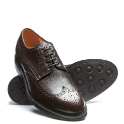 NPS Solovair Walnut Brown Grain-Calf 4 Eye Gibson Brogue Shoe- Gibson Shoes|Logger Boots